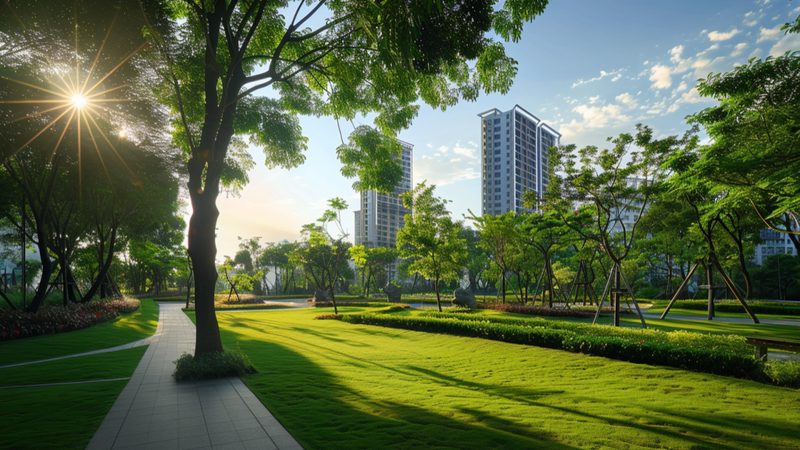 上海园林景观设计效果图：如何打造城市绿肺**